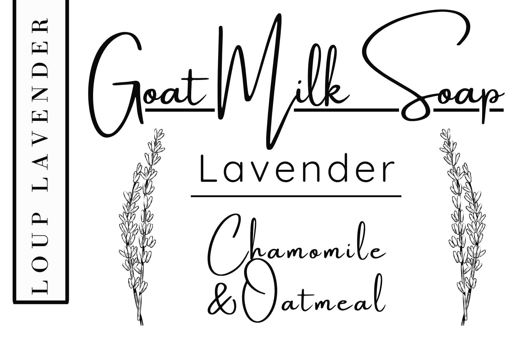 Lavender, Chamomile & Oatmeal Goat Milk Soap - Image 2